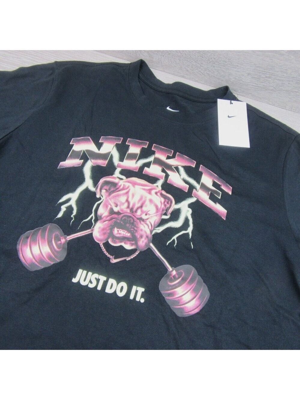 Nike Fitness Graphic T-Shirt Mens Size Large Black TEE NEW - Picture 4 of 11